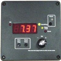 AVF Audio Visual Furniture International FM3 Count Down Timer and Clock, Black, Built in time of day clock displays hours, minutes and/or seconds, Large bright LED display, Start / Stop, Reset, and Clock buttons, 0 to 99.59 minute count down timer, Green and yellow warning indicators have preprogrammed settings to match Toastmasters requirements (VFIFM3 VFI-FM3 FM-3 VFI) 