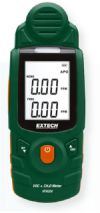 Extech VFM200 VOC Formaldehyde Meter; Backlit LCD displays TVOC (Total Volatile Organic Compound) and HCHO (Formaldehyde) concentrations simultaneously in real time; Built in fast response, high accuracy fuel cell Formaldehyde sensor; Two selectable units of measure (parts per million, miligram per cubic meter); UPC: 793950722008 (VFM200 VFM-200 METER-VFM200 EXTECHVFM200 EXTECH-VFM200 EX-TECH-VFM200) 