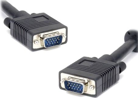 Bytecc VGA-100 VGA Male to VGA Male 100 feet Cable, Dual Ferrites, Double Shielded (braid & foil) to meet UL 2919, 3 Coaxial & 4.5 Twisted Pairs, 28 AWG Electronic Low Voltage Computer cable (VGA100 VGA 100)