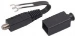 RCA VH101R Outdoor Matching transformer, Weather resistant cover, Use for outdoor installations, Reliable and precise connection, Connects a coaxial F connector input on a TV to a flat antenna 300 Ohm wire lead, UPC 079000403722 (VH101R VH-101R) 