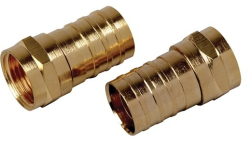 RCA VH14510R Coaxial cable crimp on F connectors, Easy and quick to use, UPC 079000314042 (VH14510R VH-14510R)