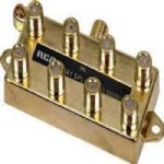 RCA VH50R UHF VHF FM 3 Band Separator; 3 band separator for VHF, UHF and FM; Converts coaxial to 2 flat wires of 300 ohm; Coaxial is 75 ohms; UPC 044476066375 (VH50R VH-50R) 