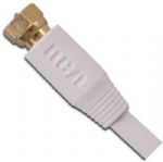 RCA VH625WHR RG6 Digital Coaxial Cable with Gold Plated Screw on F Connectors, Connects antenna cable box TV satellite receivers and more, Available in the color white, Carries audio and video signals, Gold plated screw on F connectors, Ideal for digital components, UPC 079000320654 (VH625WHR VH-625WHR) 