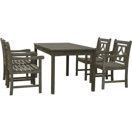 Vifah V1297SET29 Renaissance Collection, 5 PC Outdoor Patio Dining Set