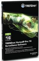 TRENDnet VIP-P16 VortexIP Pro 16 Surveillance Software, 16 cameras License Qty, Windows Platform, Intel Core 2 Duo or better, Windows XP Professional, 500 GB and 2GB RAM System Requirements, For use with TV-IP100-N, TV-IP100W-N, TV-IP110, TV-IP110W, TV-IP201, TV-IP201P, TV-IP201W, TV-IP212, TV-IP212W, TV-IP301, TV-IP301W, TV-IP312, TV-IP312W, TV-IP410, TV-IP410W, TV-IP422, TV-IP422W (VIP P16 VIPP16) 
