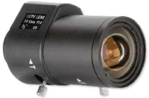 Arm Electronics VL2812AI Vari-Focal Auto Iris Lens, 2.8-12mm, Aperture 1:1.4, CS Mount, Dimensions 2.2 (54.6mm), 1.57 (40mm), Equivalent to Fujinon YV28X2BLAS2L (VL-2812AI VL2812A VL-2812A VL2812 VL-2812)
