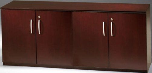 Mayline VLCW-CHY Low Wall Cabinet With Wood Doors - 72