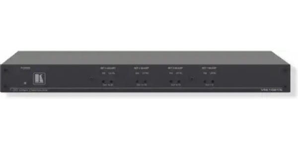 KRAMERVM1021N Model 1:20 Composite/SDI Video Distribution Amplifier; High Bandwidth - 350MHz (3dB); Grouped Level (Gain) and EQ (Peaking) Controls; Looping Input; Selectable Input Signal Termination; DC Coupling; Shipping Weight: 5.4 Lbs, Shipping Dimensions 21.65