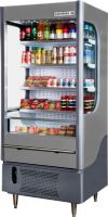 Beverage Air VM12-1-G-LED VueMax 35" Gray Air Curtain Merchandiser, 20 Amps, 60 Hertz, 1 Phase, 115 Voltage, 12 cu. ft. Capacity, 1/2 HP Horsepower, 4 Number of Shelves, 1 Sections, Vertical Style, Open-Air Front Style, Self Service, Bottom Mounted Compressor Location, Refrigerated Display Case, Freestanding Installation, Helps boost impulse sales, Night curtain helps save energy, Foamed-in-place CFC-free insulation (VM12-1-G-LED VM12 1 G LED VM121GLED VM12-1-G VM12 1 G VM121G) 
