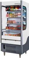 Beverage Air VM12-1-W-LED VueMax 35" White Air Curtain Merchandiser, 20 Amps, 60 Hertz, 1 Phase, 115 Voltage, 12 cu. ft. Capacity, 1/2 HP Horsepower, 4 Number of Shelves, 1 Sections, Vertical Style, Open-Air Front Style, Self Service, Bottom Mounted Compressor Location, Refrigerated Display Case, Freestanding Installation, Helps boost impulse sales, Night curtain helps save energy, Foamed-in-place CFC-free insulation (VM12-1-W-LED VM12 1 W LED VM121WLED VM12-1-W VM12 1 W VM121W) 
