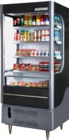 Beverage Air VM12-1-B-LED VueMax 35" Black Air Curtain Merchandiser, 20 Amps, 60 Hertz, 1 Phase, 115 Voltage, 12 cu. ft. Capacity, 1/2 HP Horsepower, 4 Number of Shelves, 1 Sections, Vertical Style, Open-Air Front Style, Self Service, Bottom Mounted Compressor Location, Refrigerated Display Case, Freestanding Installation, Helps boost impulse sales, Night curtain helps save energy, Foamed-in-place CFC-free insulation (VM12-1-B-LED VM12 1 B LED VM121BLED VM12-1-B VM12 1 B VM121B) 