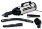 Metrovac 105-577881 Model VM6SB500 Metropolitan Evolution Hand Vacuum, Satin Nickel/Black Finish, 0.75 HP / 120V Motor, 500 Watts, 70 CFM Airflow, All Steel Construction, High Performance Hand Vac; All Steel construction; Satin Nickel / Black Finish; This high performance hand vac is easy to use and easy to carry; Pound for pound, the most powerful Hand Vac on the planet; Best of all it's MADE IN THE USA; UPC 031275577881 (METROVACVM6SB500 METROVAC VM6SB500 105-577881) 