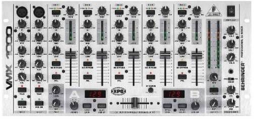 Behringer VMX1000 Pro Mixer Professional 7-Channel Rack-Mount DJ Mixer with BPM Counter, Super-smooth ULTRAGLIDE faders with up to 500,000 life cycles (VMX 1000 VMX-1000 VMX-100 VMX100)