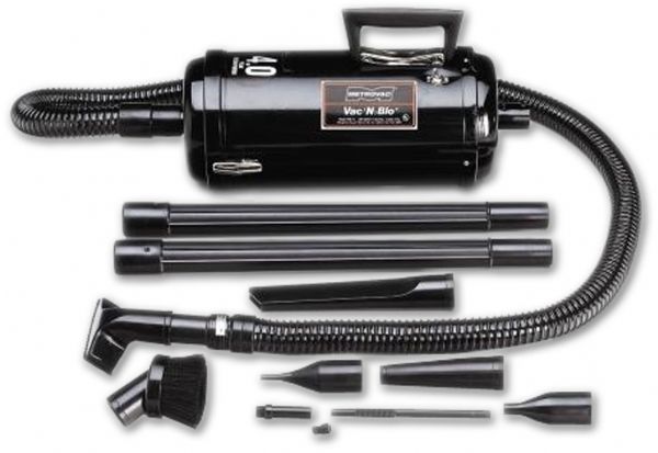 Metrovac 112-112273 Model VNB-83BA Vac N' Blo 4.0 Peak HP Portable Vacuum Cleaner, Blower With Accessories; Give your car the star detailing treatment with the Vac N Blo Automotive; The Vac N Blo Automotive by MetroVac can also be used to clean your home, garage and yard; Its air blasting feature enables it to be used as a leaf blower or to inflate rafts or air mattresses; UPC 031275112273 (METROVACVNB83BA METROVAC VNB83BA VNB 83BA VNB-83BA 112-112273)