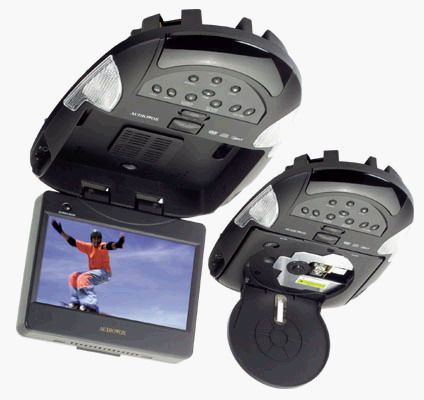Audiovox VOD702 7" WideScreen TFT/LCD OverHead Mobile Video Monitor with DVD Player (VOD-702, VO-D702, VOD 702, VO D702)