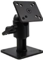 Voyager VOSHD4MNT Universal 4" Pedestal Monitor Mount, Matte black finish, Ideal choice for use with a Voyager rear view LCD monitor with its 4-hole mounting pattern, Solid cast/machined aluminum, Thumbscrew adjustable knuckle (VOSHD-4MNT VOS-HD4MNT VOSHD4-MNT VOSH-D4-MNT) 
