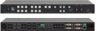KRAMERELECTRONICSVP28 14-Input Multi-Format Presentation Switcher with Stereo Audio, Max. Data Rate - 6.75Gbps (2.25Gbps per graphic channel) (HDMI and DVI), HDTV Compatible, HDCP Compliant, Audio Level Memory - Remembers and returns to the last audio level setting during switching, Condenser or Dynamic Microphone - Button selectable, Microphone and Audio Mixing - Input selectable master audio output (KRAMERELECTRONICSVP28 DEVICE SOUND RECORDING ELECTRONICS) 