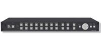 Kramer VP-778 Presentation Matrix Switcher/Dual Scaler with Seamless Video Cuts and 4K30 UHD Output Support; Dual independent scalers with seamless switching; HDBT inputs and outputs; Max. single output resolution 4K30 UHD (3840x2160); K–IIT XL PIP; 2 microphone inputs, stereo speaker output; Audio breakaway; Luma and chroma keying; Two programmable user buttons; Control options: IR RS–232, Ethernet with Web browser, front panel and OSD (VP778 KRAMER VP-778 KRAMER VP 778) 