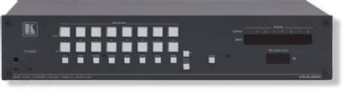 Kramer Electronics VP-8X8 8x8 Computer       Graphics Video Matrix Switcher; INPUT: 8 VGA on 15&#8722;pin HD connectors (VGA       through UXGA); OUTPUTS: 8 VGA on 15&#8722;pin HD connectors (VGA through UXGA);       MAX. OUTPUT LEVEL: 1.5Vpp; BANDWIDTH (-3DB): 400MHz; DIFF. GAIN: 0.04       Percent; DIFF. PHASE: 0.04Deg; K-FACTOR: less than 0.05 Percent; S/N       RATIO: 75dB; CROSSTALK (ALL HOSTILE): –53dB; COUPLING: DC; CONTROLS: 22       front panel buttons, RS&#8722;232, RS&#8722;485, Ether 