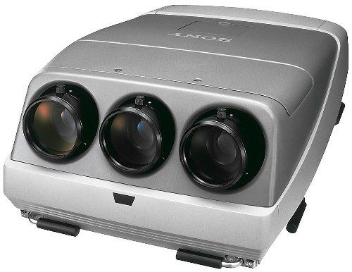 Sony VPH-G90U CRT Graphics Projector, NTSC/PAL/Secam System, 3 picture tubes, 3 lenses, direct projection system Projection, 9-inch (Phosphor size 7.7-inch) high luminance optical coupled, electromagnetic focus tubes CRT, Double focus, f/1.15/167mm -Color purity improved C element of Red/Green Lens, Peak White 1300 lumens, All White 500 lumens Lumens (VPH G90U VPHG90U)