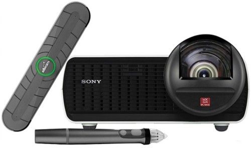 Sony VPL-SW125-EBPAC WXGA Short Throw Projector with Luidia eBeam Edge For Interactive Communication Space, 2600 ANSI Lumens, Panel Display Resolution XGA (1280x800 dots), Contrast Ratio 3800:1 (Full white/full black), Zoom/Focus Fixed zoom/Manual focus Projection Lens, Throw Ratio ﻿0.62:1, Screen Coverage 50 to 110, 8 lb 3 oz (VPLSW125EBPAC VPLSW125-EBPAC VPL-SW125EBPAC VPL-SW125)