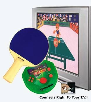 Excalibur Electronics VR03 Ping Pong Live Virtual Plugs into TV, Cordless Paddle included (VR-03, VR 03)