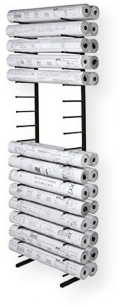 Brookside Design VR165 Vis-i-Rack High Capacity Roll File Blueprint Storage Rack
