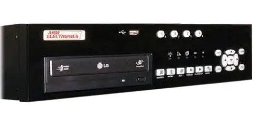 ARM Electronics VR4D500 DVR, Embedded Linux Operating System, NTSC/PAL Switch Selectable Signal System, Triplex + Live, Record, Playback, Remote and Internet Access Multiplexing, H.264 Compression, 4 Channels, 500GB HDD SATA x 1 Storage, DVD+RW Built-In CD/DVD Burner, Live Video: 720 x 480 Resolution, Adjustable Quality Setting, 1, 4 Display Modes (VR4 D500 VR4-D500 VR4D500)