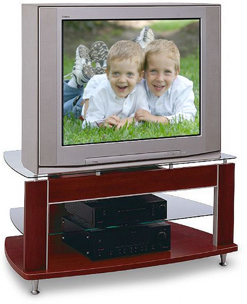 Bush VS27731 Video Base TV Genesis, Harvest Cherry, Can be configured with the AD27741, Accommodates most conventional TV's up to 36