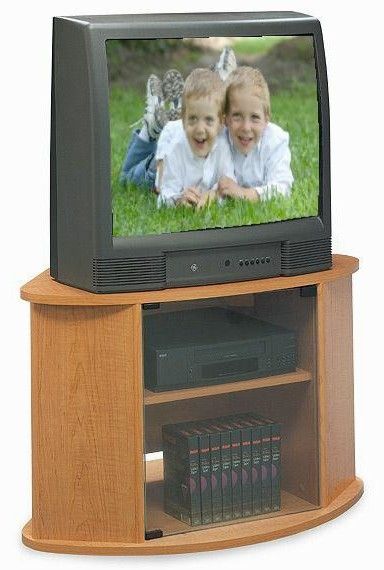 Bush VS33430 32" TV/VCR Stand - Corner, Fusion Collection, Country Manor Maple Finish (VS 33430, VS-33430, 33430)