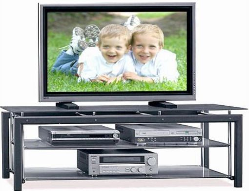 Bush VS44150-03 Platinum 60" Mist Gray Metallic Chrome Flat Panel Video Base (VS4415003, VS-44150-03, VS-4415003, VS44150)