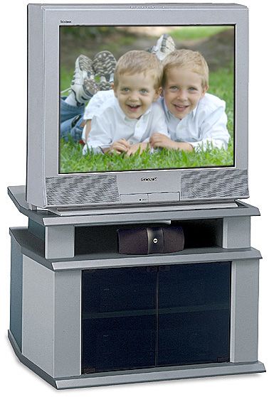 Bush VS47732 32" TV/VCR Stand, Universal Collection, Silver/Dark Silver Finish (VS 47732, VS-47732, 47732)