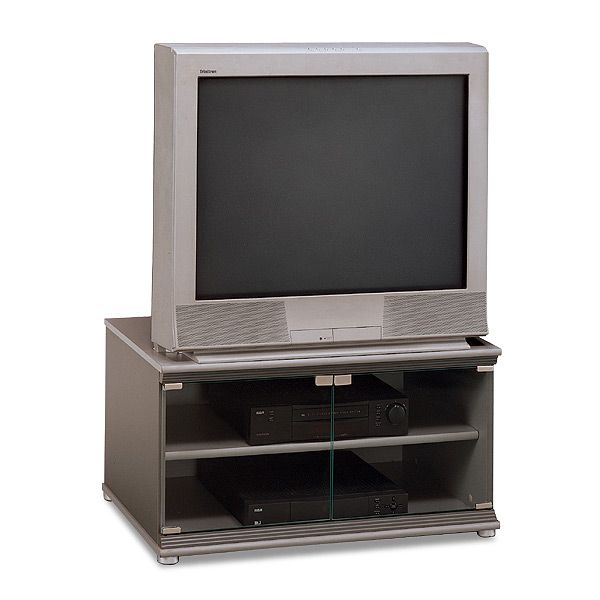 Bush VS62332 32" TV Stand, Orion Collection, Dark Silver/Silver Finish (VS 62332, VS-62332, 62332)