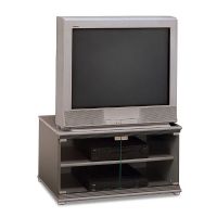 Bush VS62332 32" TV Stand, Orion Collection, Dark Silver/Silver Finish (VS 62332, VS-62332, 62332) 