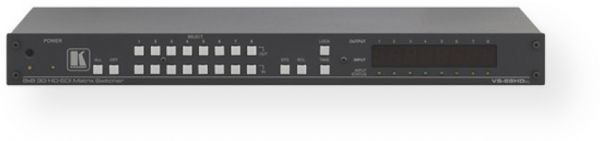 Kramer VS-88HDxl Model 8x8 3G HDSDI Matrix Switcher; Max. Data Rate 3Gbps; MultiStandard Operation SDI (SMPTE 259M & SMPTE 344M), HDSDI (SMPTE 292M), 3G HDSDI (SMPTE 424M) and dual link HDSDI (SMPTE 372M); Automatic Equalization Technology; Looping Analog Sync Input; Selectable Sync Signal Termination; Analog Sync Type Bilevel, trilevel; Take Button Executes multiple switches all at once (VS88HDXL KRAMER VS-88HDXL KRAMER VS 88HDXL)