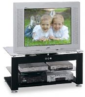 Bush VS90936 Genesis II Collection Black Monroe Oak Finish Video Base 36" TV Stand (VS-90936, VS 90936, VS9093, VS909) 