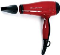 Vidal Sassoon VSDR5561 Pro Series Digital Tourmaline Ceramic Dryer; 1875 watts power; Touch slider controls, adjusts the temperature and speed; Tourmaline and ceramic technology; Setting lock feature; Cold shot button to set the style; Concentrator attachment included; UPC 078729255612 (VS-DR5561 VSD-R5561 VSDR-5561 VSDR 5561) 
