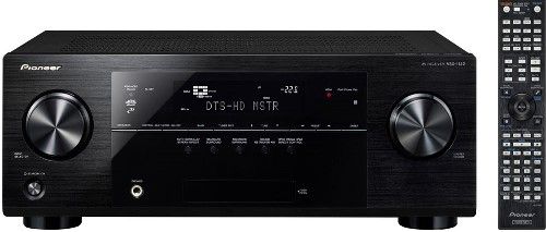 Pioneer VSX-1122-K 3D Ready Audio/Video Receiver, 7.2 Channels, 90 W/ch (20 Hz  20 kHz, THD 0.08 % @ 8 ohms FTC), 165 W/ch (6 ohms 1 kHz 1 % 1ch Driven), Dolby TrueHD/Dolby Pro Logic IIz/Dolby Digital Plus, DTS-HD Master Audio/DTS-ES/DTS Neo:6, Digital Core Engine with Texas Instruments Aureus DSP, UPC 884938163477 (VSX1122K VSX1122-K VSX-1122K VSX-1122)