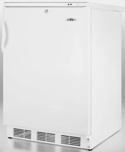 Summit VT65ML Freestanding Medical All-freezer Capable of -25 C Operation with Factory Installed Front-mounted Lock, White Cabinet, 3.5 Cu.Ft. Capacity, Reversible door, RHD Right Hand Door Swing, Ideal 24