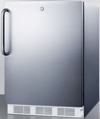 Summit VT65ML7CSSADA Commercial ADA Compliant Built-in Medical All-freezer Capable of -25C Operation with Factory Installed Lock in Complete Stainless Steel, 3.5 Cu.Ft. Capacity, RHD Right Hand Door Swing, Professional towel bar handle, Manual defrost, Three removable storage baskets, Adjustable thermostat (VT-65ML7CSSADA VT 65ML7CSSADA VT65ML7CSS VT65ML7 VT65ML VT65M VT65)