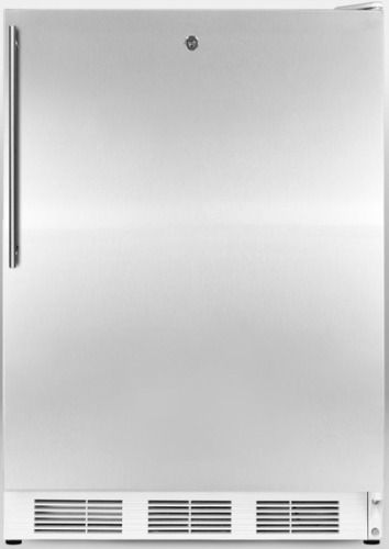 Summit VT65ML7SSHVADA ADA Compliant Commercial All-freezer Capable of -25C Operation with Factory Installed Lock, Wrapped Stainless Steel Door and Vertical Handle, White Cabinet, 3.5 Cu.Ft. Capacity, RHD Right Hand Door Swing, Manual defrost, Three slide-out drawers, Adjustable thermostat, One piece interior liner (VT-65ML7SSHVADA VT 65ML7SSHVADA VT65ML7SSHV VT65ML7SS VT65ML7 VT65ML VT65M VT65)