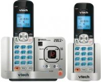Vtech VTDS6521-2 Connect-to-Cell 2-Handset Cordless Phone & Digital Answering System, DECT 6.0 digital technology, Makes & receives landline & cellular calls, Stores up to 200 directories from up to 2 different cellular phones, Easy cellular phone registration, Eliminates cellular phone dead spots at home, Caller ID/Call Waiting, UPC 735078024961 (VTDS65212 VTDS6521 2 VTDS-6521-2 VT-DS6521-2 VTD-S6521-2)  