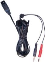 VXI 30069 Model 1030V Cord Lower Sound Card Cord without Translator, For Quick Disconnect V-Series Headsets, Flat quick disconnect and two 3.5 mm Stereo Jacks, UPC 607972300697 (VXI30069 VXI-30069 30-069 300-69) 