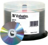Verbatim 95203 DataLifePlus DVD-R Media, 120mm Form Factor, Single Layer, 16X Maximum Write Speed, DVD-R Media Formats, 4.7GB Storage Capacity, Shiny Silver Surface, DVD-R Media, 50 Pack Quantity, UPC 023942952039 (95203 VERBATIM95203 VERBATIM-95203 VERBATIM 95203) 