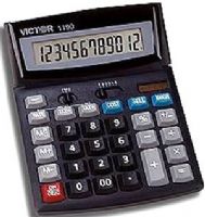 Victor 1190 Handheld Calculator, Super Large Display, Fully Punctuated Tilt Display, 12 Digit Capacity, 6 Decimal Settings (VICTOR1190 VICTOR-1190 VIC1190 VIC-1190) 