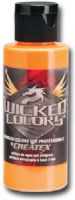 Wicked Colors W025-02 Airbrush Paint 2oz Fluorescent Sunburst, This multi-surface airbrush paint is suitable for any substrate from fabric and canvas to automotive applications, Incorporating mild solvents and exterior grade resins Wicked yields an extremely durable finish with optimum light and color fastness, UPC 717893200256, (WICKEDCOLORSW02502 WICKEDCOLORS WICKED COLORS W02502 W025 02  W 025 WICKED-COLORS W025-02  W-025) 