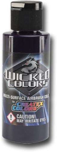 Wicked Colors W056-02 Airbrush Paint 2oz Detail Red Violet, This multi-surface airbrush paint is suitable for any substrate from fabric and canvas to automotive applications, Incorporating mild solvents and exterior grade resins Wicked yields an extremely durable finish with optimum light and color fastness, UPC 717893200560, (WICKEDCOLORSW05602 WICKEDCOLORS WICKED COLORS W05602 W056 02  W 056 WICKED-COLORS W056-02  W-056)