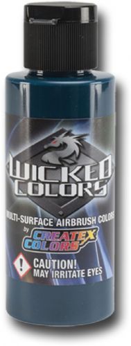 Wicked Colors W060-02 Airbrush Paint 2oz Detail Viridian, This multi-surface airbrush paint is suitable for any substrate from fabric and canvas to automotive applications, Incorporating mild solvents and exterior grade resins Wicked yields an extremely durable finish with optimum light and color fastness, UPC 717893200607, (WICKEDCOLORSW06002 WICKEDCOLORS WICKED COLORS W06002 W060 02  W 060 WICKED-COLORS W060-02  W-060)