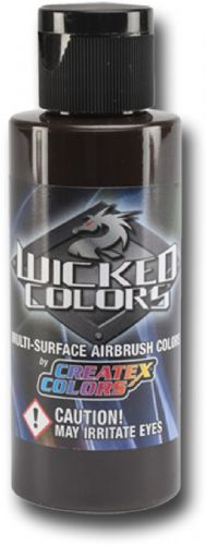 Wicked Colors W066-02 Airbrush Paint 2oz Detail Burnt Orange, This multi-surface airbrush paint is suitable for any substrate from fabric and canvas to automotive applications, Incorporating mild solvents and exterior grade resins Wicked yields an extremely durable finish with optimum light and color fastness, UPC 717893200669, (WICKEDCOLORSW06602 WICKEDCOLORS WICKED COLORS W06602 W066 02  W 066 WICKED-COLORS W066-02  W-066)