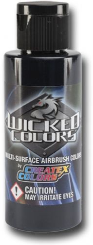 Wicked Colors W071-02 Airbrush Paint 2oz Detail Payne's Grey, This multi-surface airbrush paint is suitable for any substrate from fabric and canvas to automotive applications, Incorporating mild solvents and exterior grade resins Wicked yields an extremely durable finish with optimum light and color fastness, UPC 717893200713, (WICKEDCOLORSW07102 WICKEDCOLORS WICKED COLORS W07102 W071 02  W 071 WICKED-COLORS W071-02  W-071)